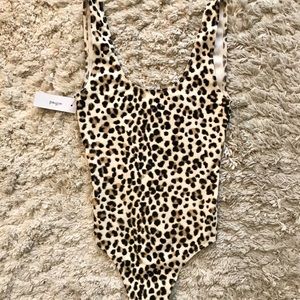 Aritzia Leopard Bodysuit